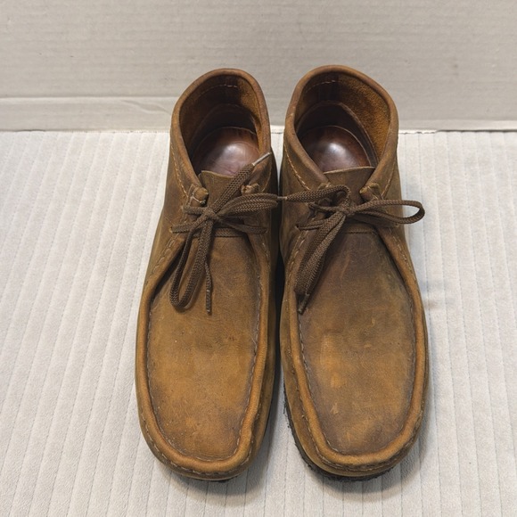 Clark\'s Originals Wallabee Men Sz 9M Leather Chukka Boots Brown main image 5